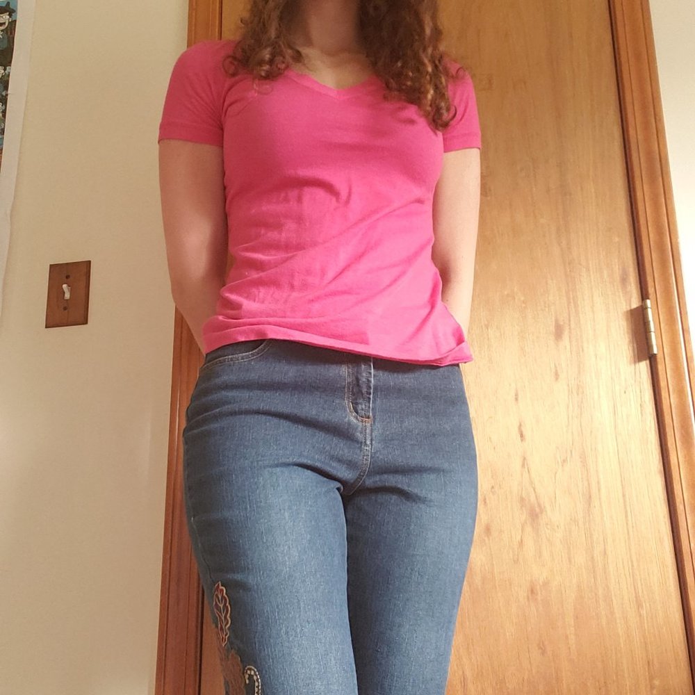 Salmon Mossimo Tee with Pocket